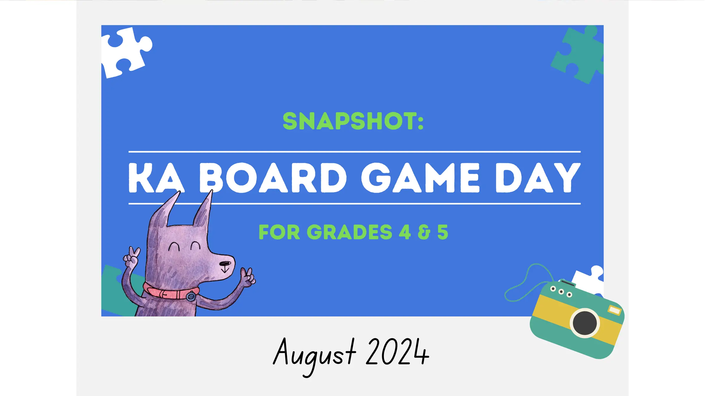 Snapshot: KA Board Game Day - August 2024