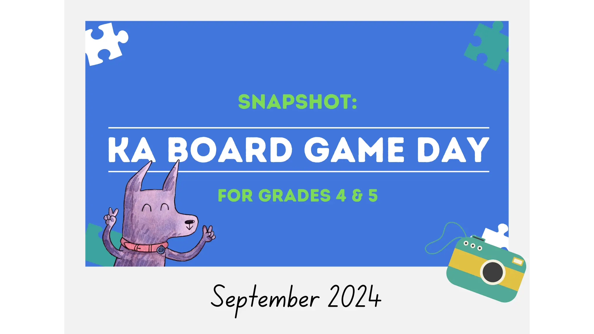 Snapshot: KA Board Game Day - September 2024